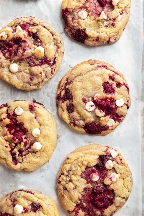 White Chocolate Raspberry Cookies - Broma Bakery