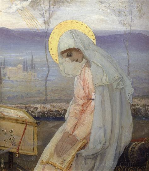 The Annunciation: the Virgin Mary by Mikhail Nesterov 3 - Etsy