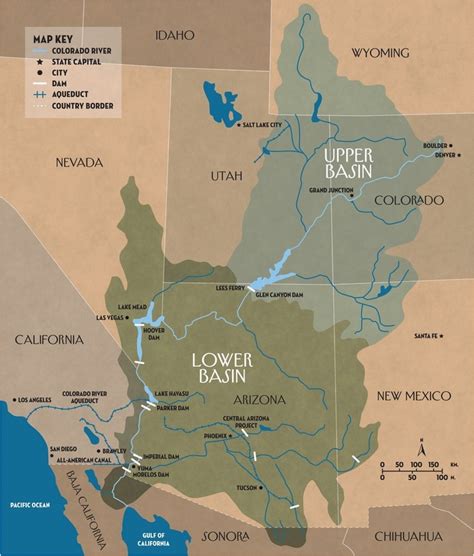 Colorado River Dams Map | secretmuseum