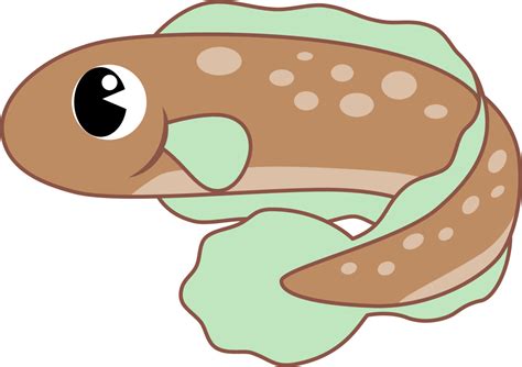 Cute Cartoon Sea Animal electric eel Character 10838167 PNG