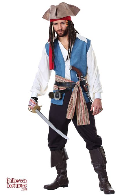 Men's Sparrow Pirate Costume | Pirate costume, Pirate costume men, Diy costumes men