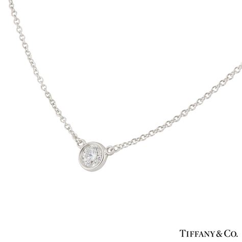 Tiffany & Co. Diamond Elsa Peretti Platinum Pendant 0.17ct | Rich Diamonds