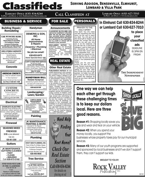 The Independent Newspapers – Classifieds