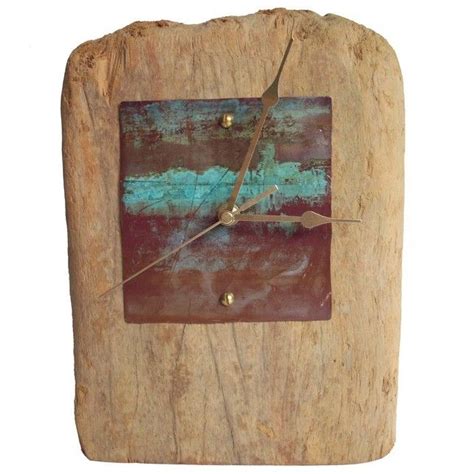 Big Mantel Clock - driftwood & salvaged copper | Clock, Mantel clock, Large mantel clocks