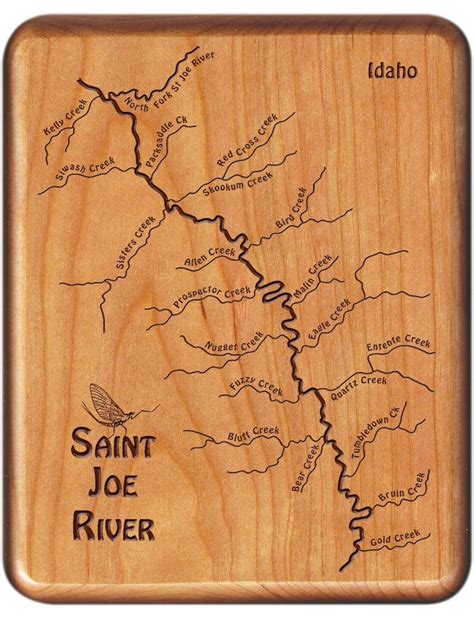 Idaho Rivers Names Map