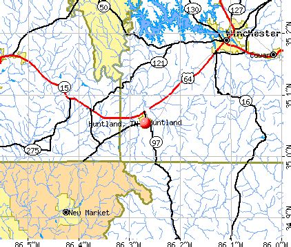 Huntland, Tennessee (TN 37345) profile: population, maps, real estate, averages, homes ...