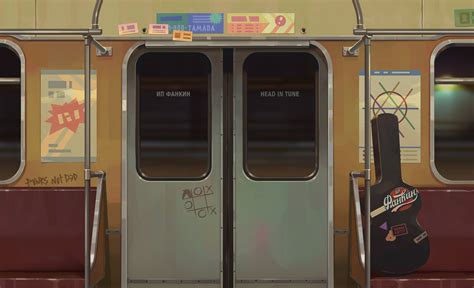 subway by Adeliia Koldarova Environment Painting, Environment Props ...