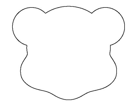 teddy bear head outline - Clip Art Library