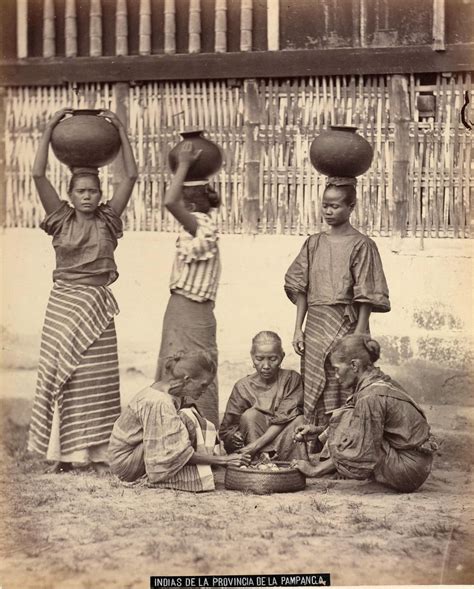 Women of Pampanga, in the Island of Luzon, Philippines. Date ...