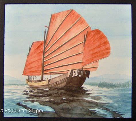 Chinese Junk by ~Dreams-of-Dragonfire on deviantART | Ship paintings, Boat painting, Japan ...