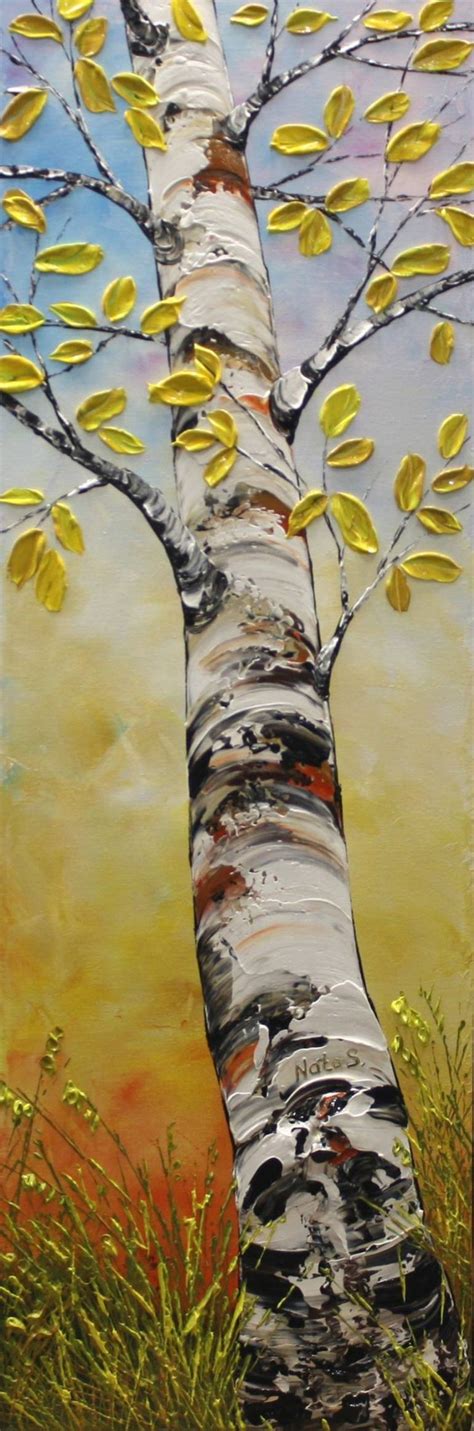 Saatchi Art Artist Nataliya Stupak; Painting, “Birch Tree” #art | Birch ...