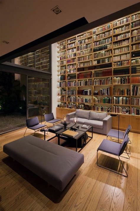 54 Modern Home Library Designs That Stand Out - DigsDigs