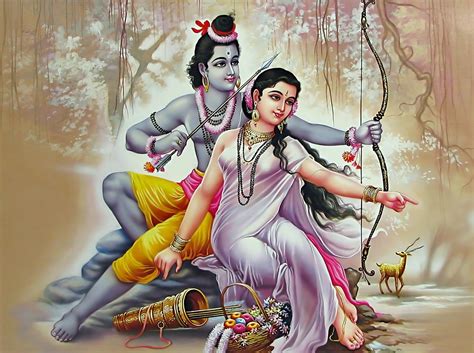 Sita requests Lord Rama to fetch the Golden Deer | Moment in… | Flickr