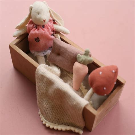 Little Meeps plush mouse in a sleeping Box