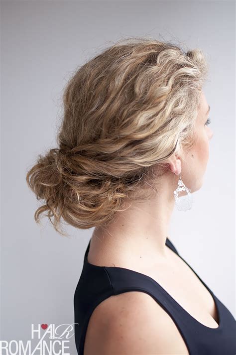 Curly hairstyle tutorial - the Twist-Tuck Bun - Hair Romance