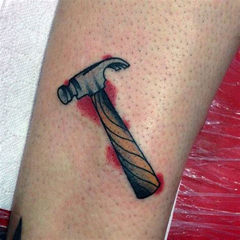 50 Hammer Tattoo Designs For Men - Manly Tool Ink Ideas | Hammer tattoo ...