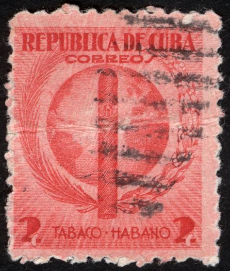 Postage Stamps of the Republic of Cuba. Editorial Stock Photo - Image ...