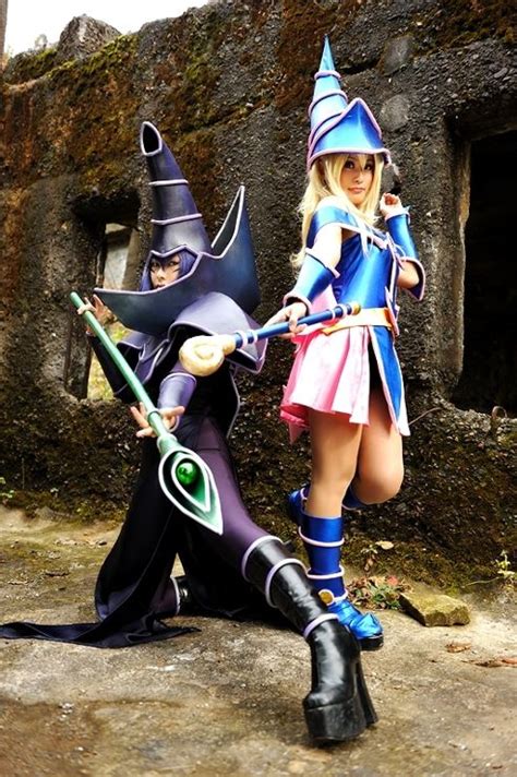 Dark Magician and Dark Magician Girl from Yu-Gi-Oh! | Cosplay anime ...