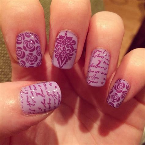 Pin by Janelle Brue on nail art | Romantic nails, Nail stamper ...