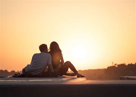 Free Images : sunset, sunlight, morning, love, sitting, romance, emotion, interaction, human ...
