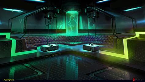 Afterlife VIP Lounge Art - Cyberpunk 2077 Art Gallery | Concept art, Cyberpunk 2077 concept art ...