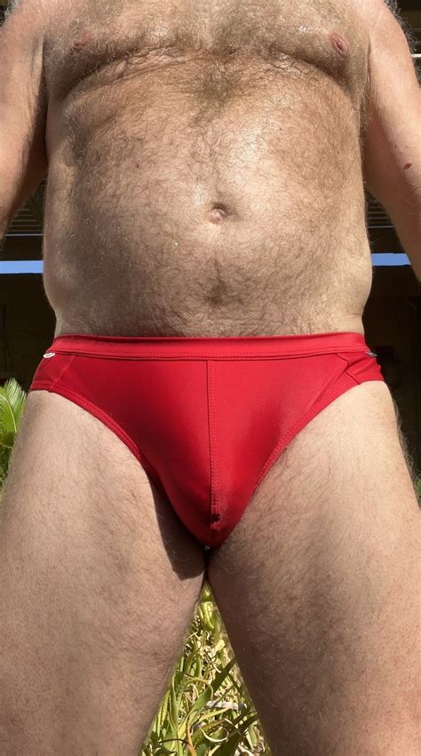 Swim Brief, Solid Red - Bear Wear