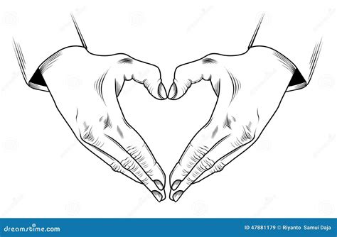 Love Hand stock vector. Illustration of hand, making - 47881179