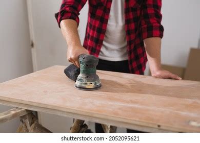 Female Carpenter Using Electric Sander Wood Stock Photo 381847432 | Shutterstock