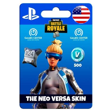 Fortnite Neo Versa Skin + 500 V-Bucks USA REGION ONLY Playstation 4 - PS4 - PS4 Games - Gameflip