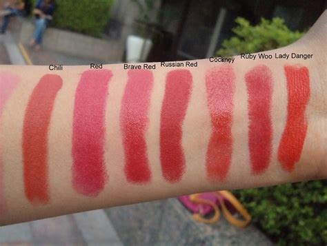Mac Red Lipstick Swatches