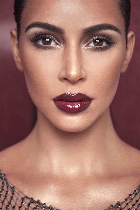 Kim Kardashian Dark Red Lipstick