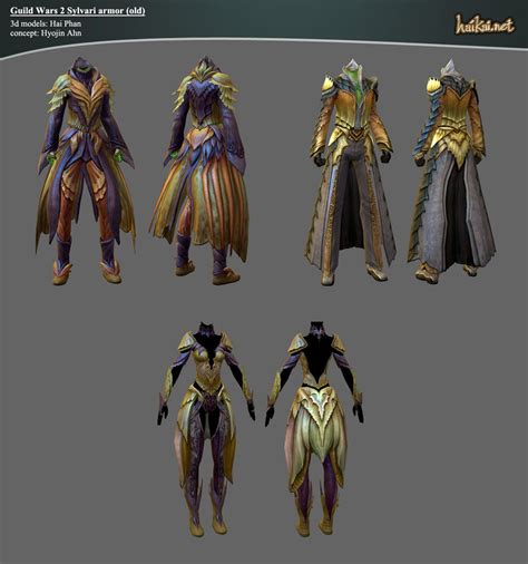 ArtStation - Guild Wars 2 Light Armor Sets, Hai Phan | Guild wars, Guild wars 2, Armor