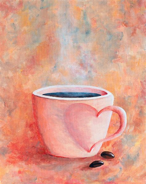 A Cup Of Coffee Painting by Iryna Goodall - Fine Art America