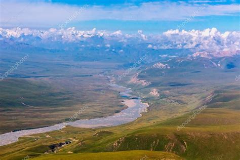 Aerial View of Central Asia Landscape — Stock Photo © AlexBrylov #87009026