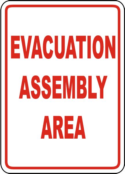 Evacuation Assembly Area Sign - Claim Your 10% Discount