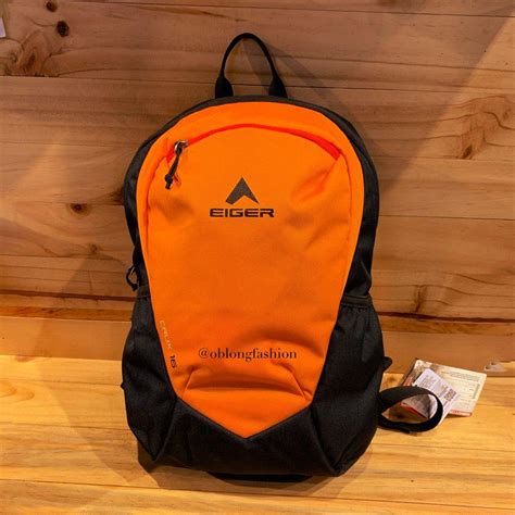 Eiger Tas Crux 16 Basic Daypack Backpack - Black Orange | Lazada Indonesia