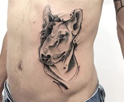 25 Best Bull Terrier Tattoo Designs - The Paws