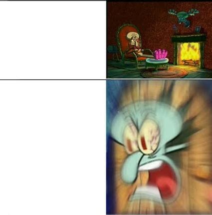 angry squidward Blank Template - Imgflip