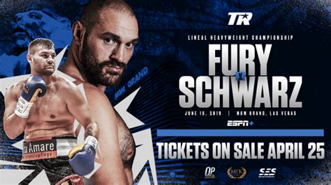 Fury Vs Schwarz Live And Exclusive On BT Sport Box Office - Boxing News 24