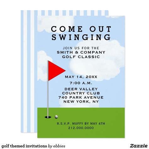 golf themed invitations Golf design and creative line for golf-themed events. Affiliate ad link ...