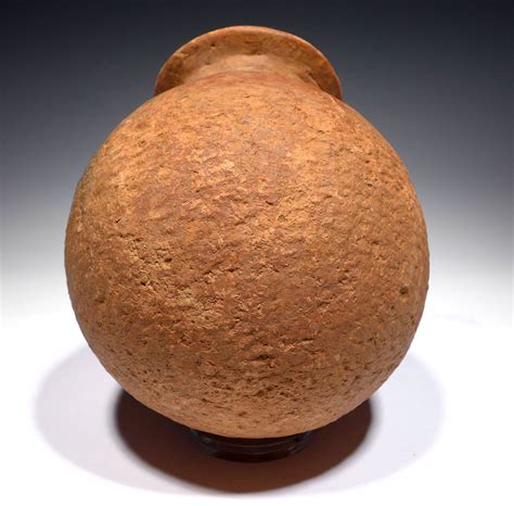 AFRICAN NEOLITHIC ANCIENT FLARED RIM CERAMIC POT FROM THE WEST SAHEL ...