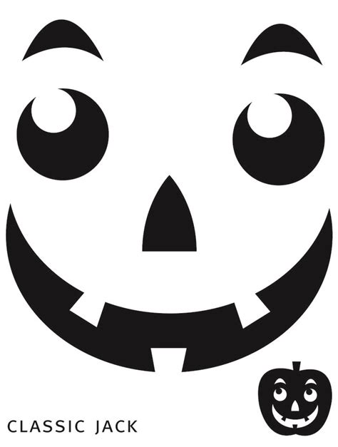 Free Printable easy funny jack o lantern face stencils patterns | Funny Halloween Day 2019 ...