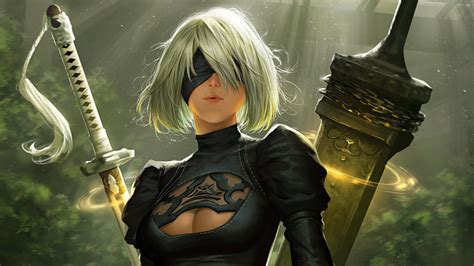 2B NieR Automata Fan Art, HD Games, 4k Wallpapers, Images, Backgrounds, Photos and Pictures