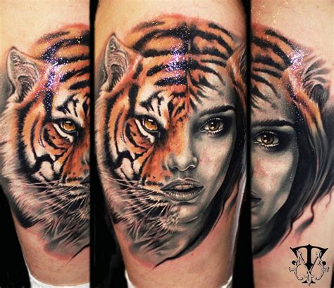 Bengal Tiger Face Tattoo