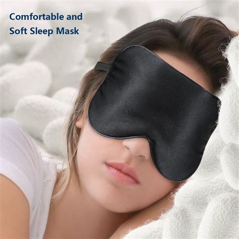 Bhwin Soft Satin Eye Mask Blindfold Comfortable Sleep Masks Clothing ...