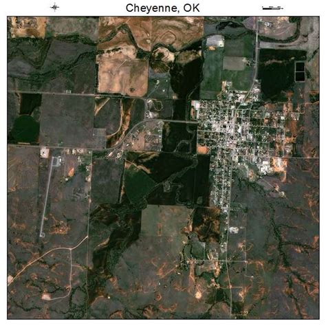 Aerial Photography Map of Cheyenne, OK Oklahoma