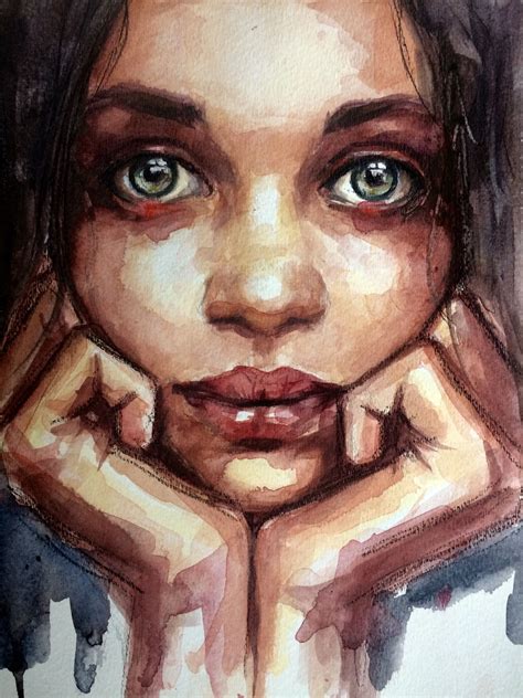 ACRYLIC PORTRAITS, WATERCOLOR STYLE - Kara Bullock Art | Portrait art, Acrylic portrait painting ...