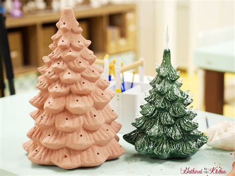 Paint Your Own Ceramic Christmas Tree with Light Kit - Gathered In The ...