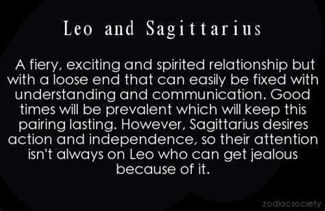 Leo and Sag... best relationship I ever had...