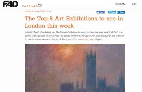 The Top 8 Art Exhibitions to see in London this week - Sophia Contemporary